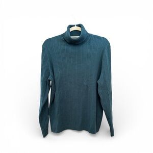 New Talbots Teal Turtleneck, 2X
